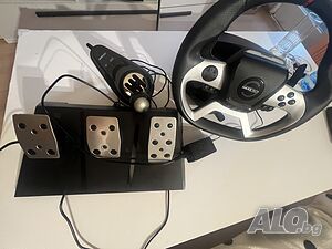 Геймърски волан Maxx Tech Pro FF Racing Wheel Kit (Force Feedback)