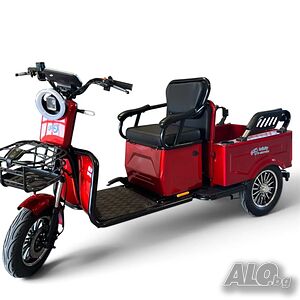 Електрическа Триколка CARGO LUX 1800W Nova Electric (Падаща седалка)