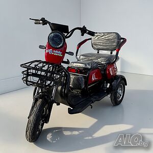 Електрическа Tриместна Tриколка X1 1800W 48V20AH (Пробег 50км+)
