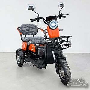 Електрическа Tриместна Tриколка X1 1800W 48V20AH (Пробег 50км+)