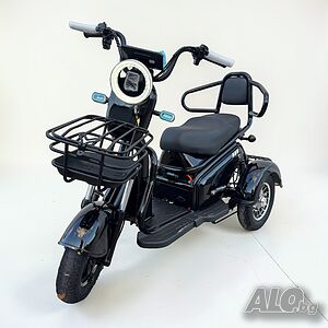Електрическа Триколка PUDDING 1800W - Черен (Пробег 50км+)