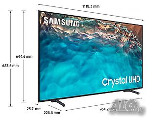 Телевизор Samsung LED 50BU8072, 50” (125 см), Smart, 4K Ultra HD, Клас G