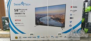 Телевизор Smart Tech SMT58F30UV2M1B1, 58” (146 см), Smart, LED, 4K Ultra HD, Клас G