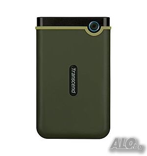 Твърд диск Transcend 2TB, 2.5” Portable HDD, StoreJet M3, Military Green, Slim