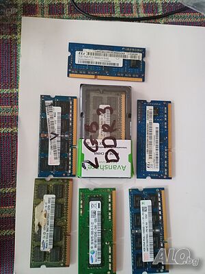Продавам рам за лаптоп, втора употреба-тествани DDR3,DDR3L/2,4gb