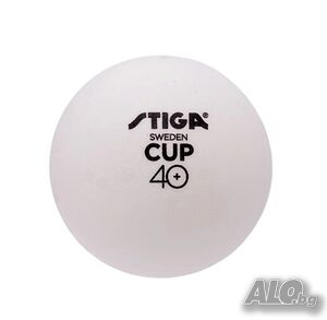 Топче за тенис на маса STIGA Cup 40+, Бяло.