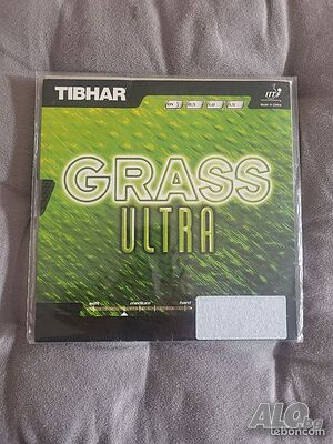 гума за тенис на маса tibhar grass ultra нова дълъг зъб черна ох, червена 1,0мм, червена 1,5мм