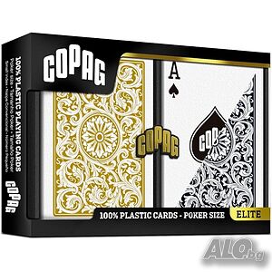 Карти за игра COPAG BRIDGE DOUBLE RED BLUE 100% PLASTIC нови