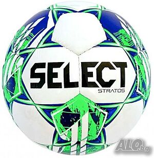 Футболна топка SELECT Stratos, Ръчно шита, Размер 4 и 5