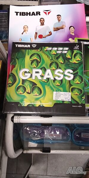 гума за тенис на маса tibhar grass ox червена нова дълъг зъб за отбрана