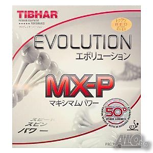 гума за тенис на маса Tibhar Evolution MX-P 50*   нова черна, червена мах