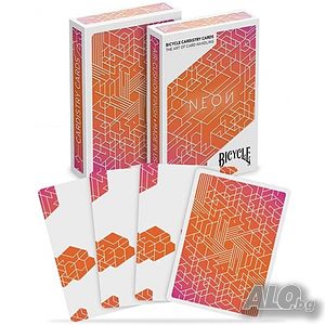 карти за игра BICYCLE NEON ORANGE BUMP нови