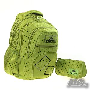 Раница ученическа Glossy Bird, размери 30х45х20 см