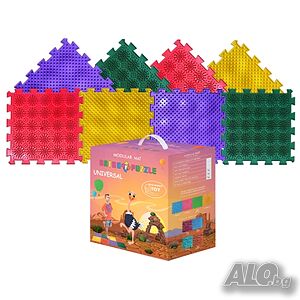 Модулен килим ORTHO PUZZLE, Микс Таралежи (270137)