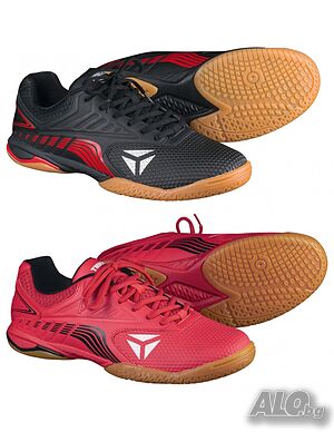 маратонки за тенис на маса tibhar blizzard speed 2  нови червени 44 черни 45
