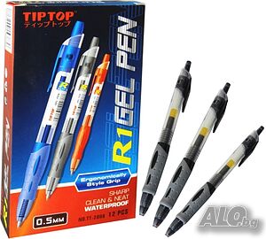 Химикал гел TIP TOP връх 0.5мм черен.