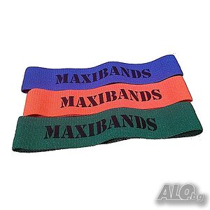 Ластични ленти от плат Maxibands, Кръгли, Комплект 3 броя
