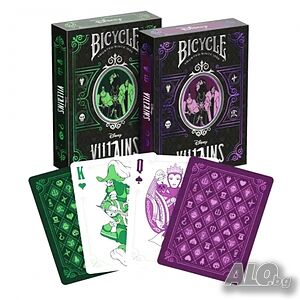 карти за игра BICYCLE VILLAINS PREMIUM GREEN/PURPLE нови