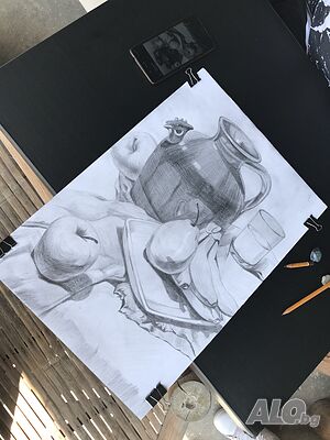 Уроци по рисуване кандидатстуденти портфолио изпит