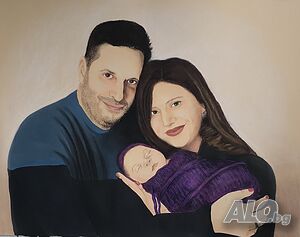 Семеен портрет по поръчка подарък