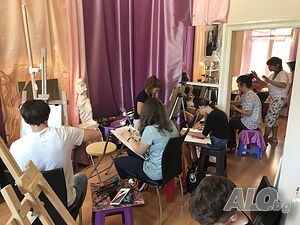 Уроци по рисуване Варна за деца Присъствено при учителя Онлайн, дистанционно Живопис Изобразително изкуство Рисуване | Уроци за ученици, студенти | Център Варна