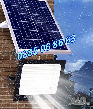 LED прожектор 200W със соларен панел, соларен прожектор 200W