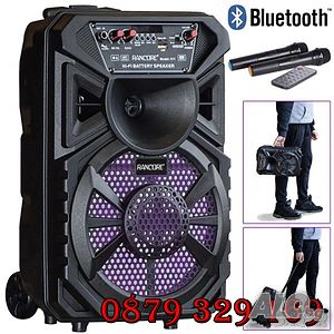 Преносима караоке колона RANCORE X11, с 2 микр., BLUETOOTH, USB, SD, AUX И LED диско осветление