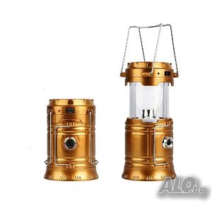 Соларен къмпинг фенер.