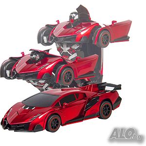 Играчка Трансформърс 2 в 1 и кола с дистанционно управление.