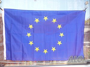 Ново Знаме на Европейски съюз общност Брюксел EU Страсбург Европа