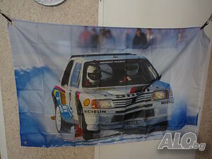 Peugeot Sport Rally Знаме кола рали зимата сняг пикоти скорост завои състезание надпревара екип тим