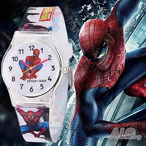 Нов детски часовник Spiderman Спайдърмен каишка Marvel човека паяк