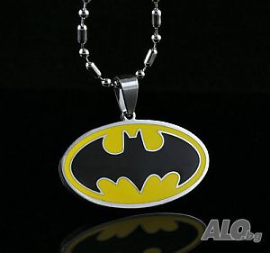 Медальон Batman верижка гердан човека прилеп екшън герой жокер комикс метален
