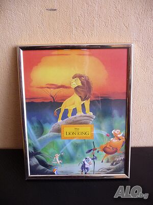 Цар Лъв Lion KIng Дисни картина декорация детска стая филмче