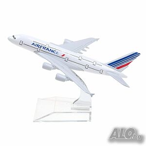 Еърбъс 380 самолет модел макет Air France метален A380 пътнически летище