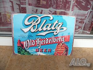 Метална табела бира Blatz beer реклама декор бар наздраве