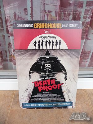 Метална табела филм постер Куентин Тарантино Death Proof хит Робърт Родригес кино