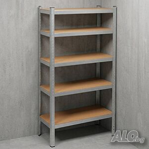 Професионален метален стелаж HÖGLER 180x100x60 см - 5 рафта, товароносимост 1000 кг