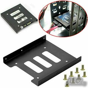 Отстъпка! 2.5” To 3.5” Ssd HDD Адаптер поставка шина Метална