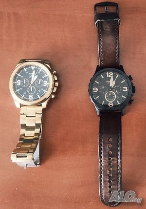Два оригинални мъжки часовника Fossil 50 мм