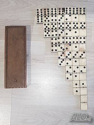Старинна игра- Домино от кост и абанос
