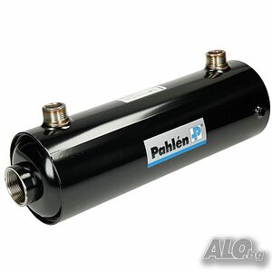 40 kW От неръждаема стомана Тръбен топлообменник за басейни, Pahlen Hi-Flow HF-40,