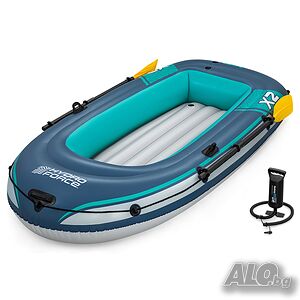 Нова надуваема лодка Bestway® Hydro Force® raft -set Trek™ X2 232 x 118 x 37 cm Гумена лодка, надуваема лодка Bestway® Hydro Force® raft -set Trek™ X2 232 x 118 x 37 cm Лодка без двигател 2.3 м 1.2 м | Лодки | Хасково