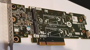 Dell 2-портова PCI Express 3.0 X8 нископрофилна M2.2280 Boss адаптерна карта