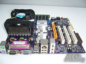 Дъно s.478 + Процесор P4 + Fan + Ram памет