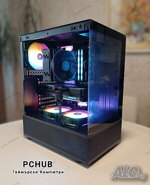 NEW Gaming PC RX 7600XT, Ryzen 7 5800X, 1TB SSD NVMe, Нов Компютър с Гаранция