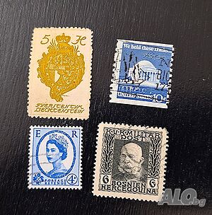 Колекция от над 200 бр. марки от различни страни, част 1.