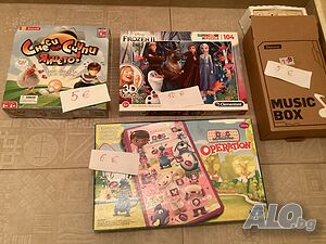Подарявам. Игри настолни, пъзели, играчки