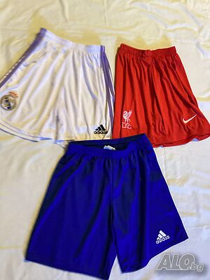 Къси панталони на футболни отбори Liverpool,Real Madrid
