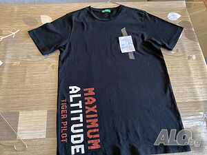 Benetton, тениска 152, Zara 158 черни